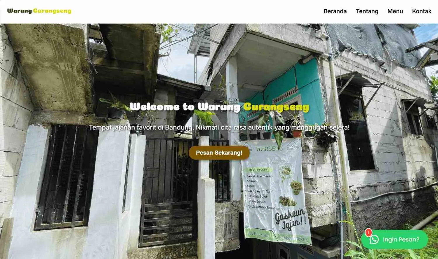 Warung Gurangseng Website